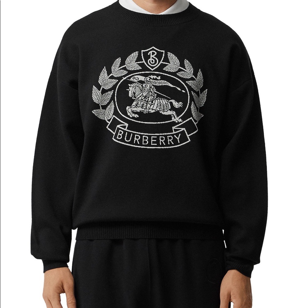 BURBERRY Men’s Merino Bilston Sweater ♠️